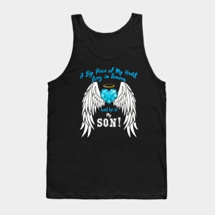 Son in Heaven, A Big Piece of My Heart Lives in Heaven Tank Top